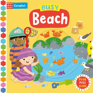 Busy Beach, A Push, Pull, Slide Book
