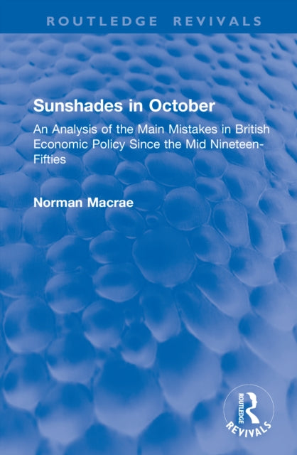 Book cover of: Sunshades in October. By: Norman MacRae