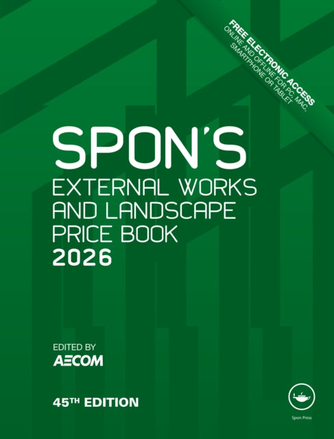 Book cover of: Spon's External Works and Landscape Price Book 2026
