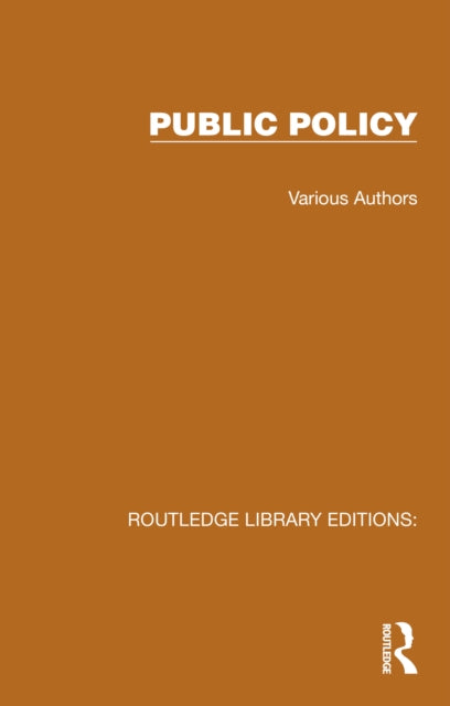 Book cover of: Routledge Library Editions: Public Policy