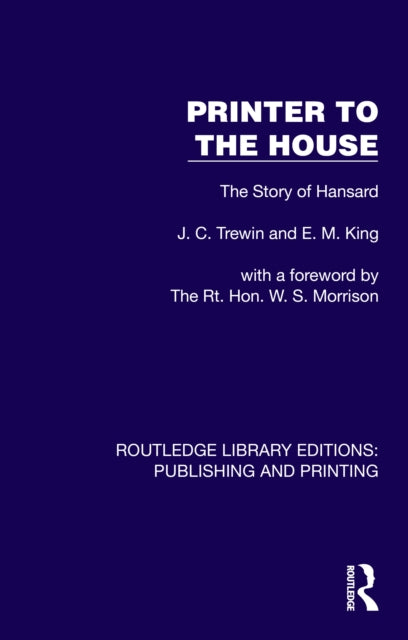 Book cover of: Printer to the House