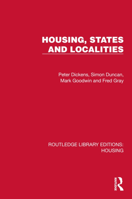 Book cover of: Housing, States and Localities
