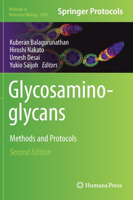 Book cover of: Glycosaminoglycans. By: Kuberan Balagurunathan