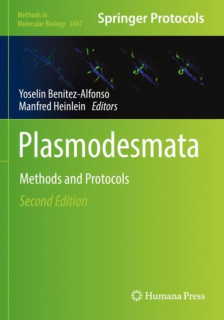 Book cover of: Plasmodesmata. By: Yoselin Benitez-Alfonso