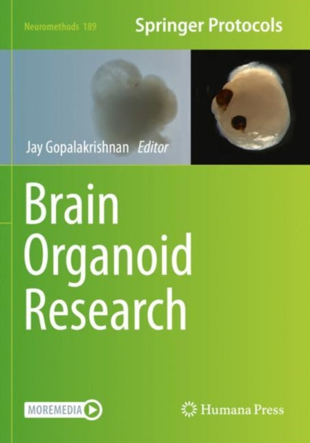 Book cover of: Brain Organoid Research. By: Jay Gopalakrishnan