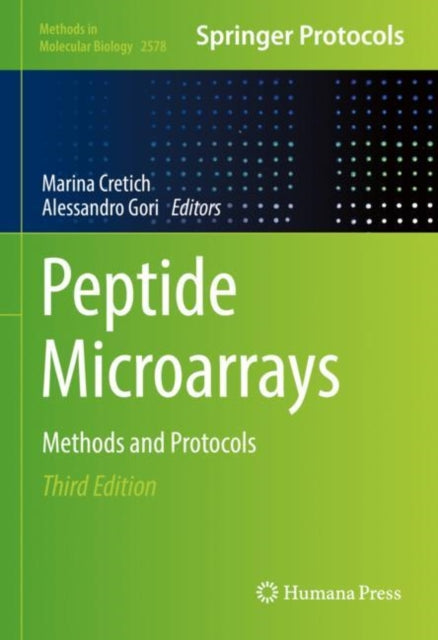 Book cover of: Peptide Microarrays. By: Marina Cretich