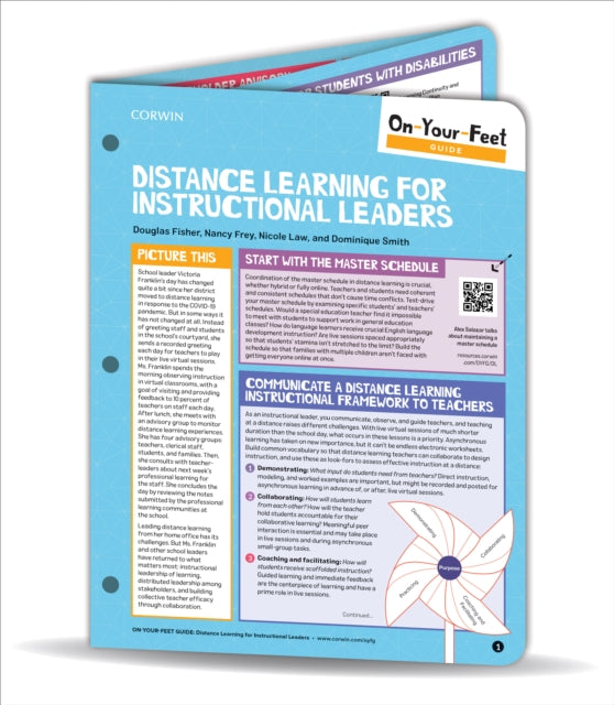 Book cover of: On-Your-Feet Guide: Distance Learning for Instructional Leaders. By: Douglas Fisher