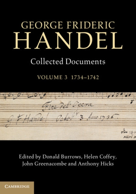 Book cover of: George Frideric Handel: Volume 3, 1734–1742. By: Donald Burrows