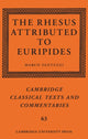 Book cover of: Rhesus Attributed to Euripides. By: Marco Fantuzzi