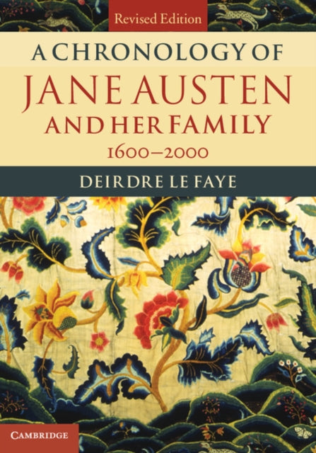 Book cover of: Chronology of Jane Austen and her Family. By: Deirdre Le Faye
