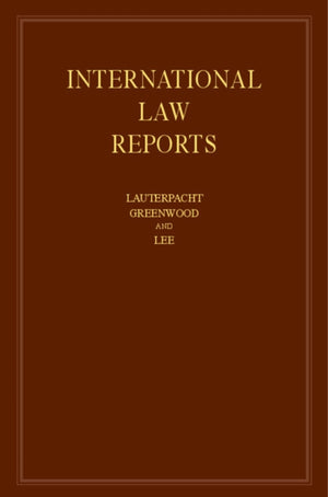 International Law Reports: Volume 163
