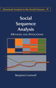 Book cover of: Social Sequence Analysis. By: Benjamin Cornwell
