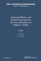 Book cover of: Advanced Photon and Particle Techniques for the Characterization of Defects in Solids: Volume 41. By: J. B. Roberto