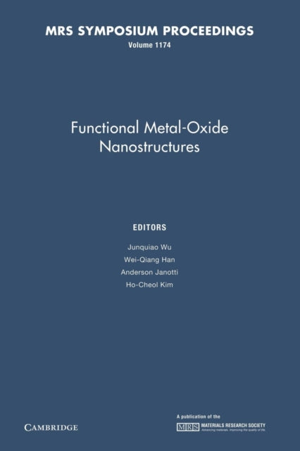 Functional Metal-Oxide Nanostructures: Volume 1174