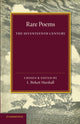 Book cover of: Rare Poems of the Seventeenth Century. By: L. Birkett Marshall