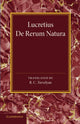 Book cover of: Lucretius. By: Titus Lucretius Carus