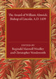 Book cover of: Award of William Alnwick, Bishop of Lincoln, AD 1439. By: Reginald Maxwell Woolley