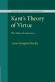 Book cover of: Kant's Theory of Virtue. By: Anne Margaret Baxley