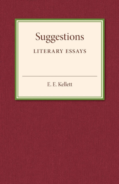 Book cover of: Suggestions. By: E. E. Kellett