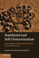 Book cover of: Statehood and Self-Determination. By: Duncan French