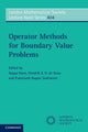 Book cover of: Operator Methods for Boundary Value Problems