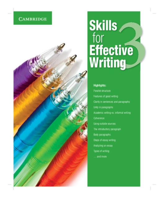 Book cover of: Skills for Effective Writing Level 3 Student's Book. By: Cambridge University Press