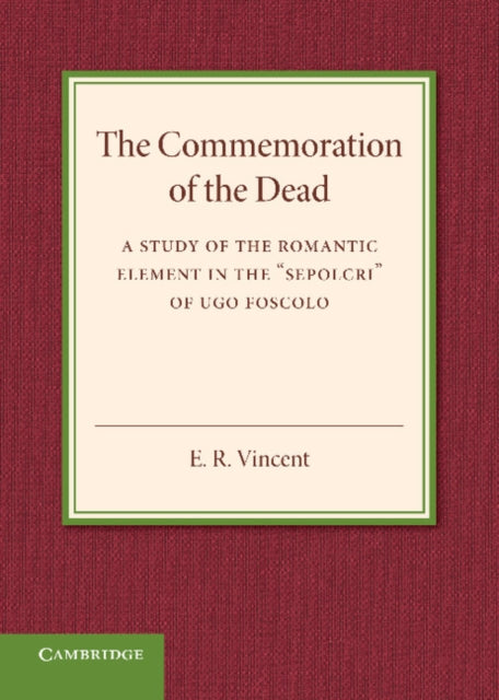 Book cover of: Commemoration of the Dead. By: E. R. Vincent