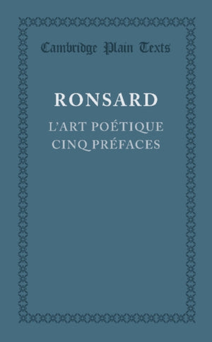 L'art poetique cinq prefaces