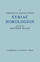 Christian Palestinian Syriac Horologion