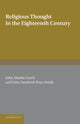 Book cover of: Religious Thought in the Eighteenth Century. By: John Martin Creed
