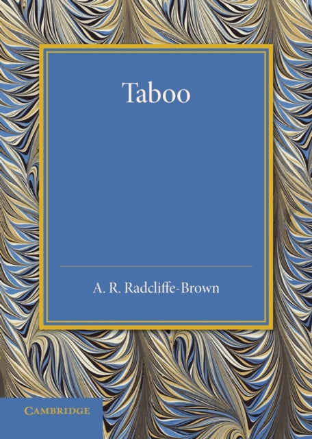 Book cover of: Taboo. By: A. R. Radcliffe-Brown