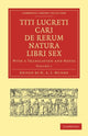 Book cover of: Titi Lucreti Cari De Rerum Natura Libri Sex. By: Titus Lucretius Carus