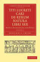 Book cover of: Titi Lucreti Cari De Rerum Natura Libri Sex. By: Titus Lucretius Carus