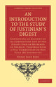 Book cover of: Introduction to the Study of Justinian’s Digest. By: Henry John Roby
