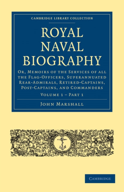 Book cover of: Royal Naval Biography. By: John Marshall