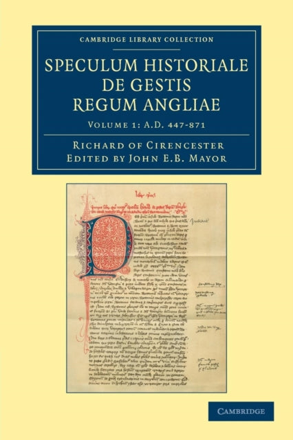 Book cover of: Ricardi de Cirencestria speculum historiale de gestis regum Angliae. By: Richard of Cirencester Staff