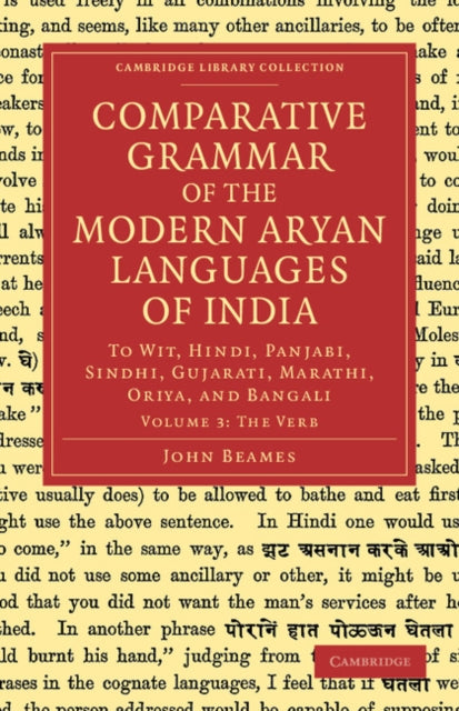 Book cover of: Comparative Grammar of the Modern Aryan Languages of India. By: John Beames