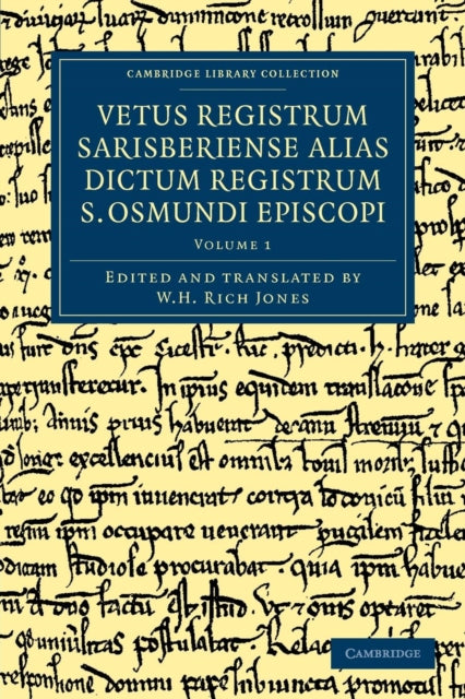 Book cover of: Vetus registrum Sarisberiense alias dictum registrum S. Osmundi Episcopi. By: W. H. Rich Jones