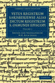 Book cover of: Vetus registrum Sarisberiense alias dictum registrum S. Osmundi Episcopi. By: W. H. Rich Jones