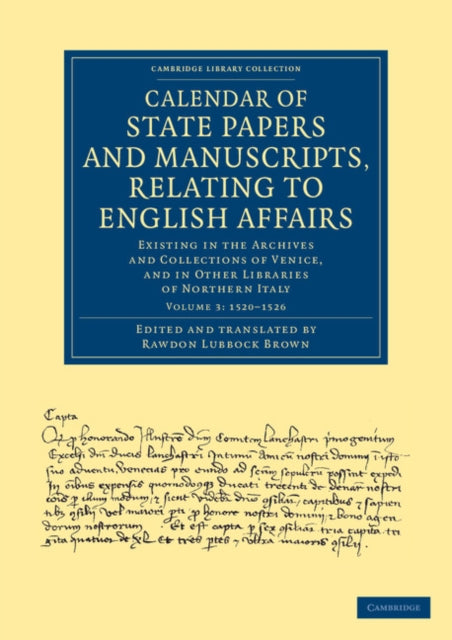 Book cover of: Calendar of State Papers and Manuscripts, Relating to English Affairs. By: Rawdon Lubbock Brown