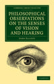 Book cover of: Philosophical Observations on the Senses of Vision and Hearing. By: John Elliott