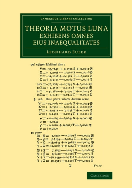 Theoria motus lunae exhibens omnes eius inaequalitates
