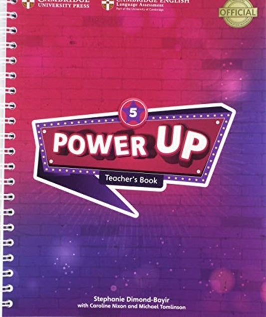 Book cover of: Power Up Level 5 Teacher's Book. By: Stephanie Dimond-Bayir