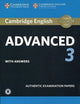 Book cover of: Cambridge English Advanced 3 Student's Book with Answers with Audio