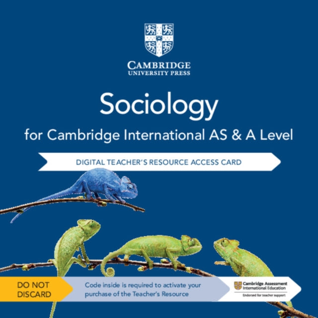Book cover of: Cambridge International AS & A Level Sociology Digital Teacher's Resource Access Card. By: Caroline O'Neill