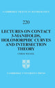 Book cover of: Lectures on Contact 3-Manifolds, Holomorphic Curves and Intersection Theory. By: Chris Wendl