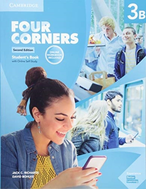 Book cover of: Four Corners Level 3B Student's Book with Online Self-Study and Online Workbook. By: Jack C. Richards