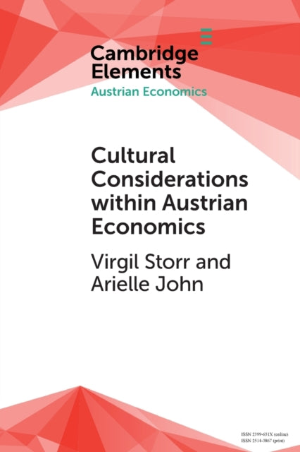 Book cover of: Cultural Considerations within Austrian Economics. By: Virgil Storr