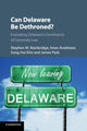 Book cover of: Can Delaware Be Dethroned?. By: Stephen M. Bainbridge