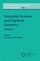 Book cover of: Integrable Systems and Algebraic Geometry: Volume 1. By: Ron Donagi